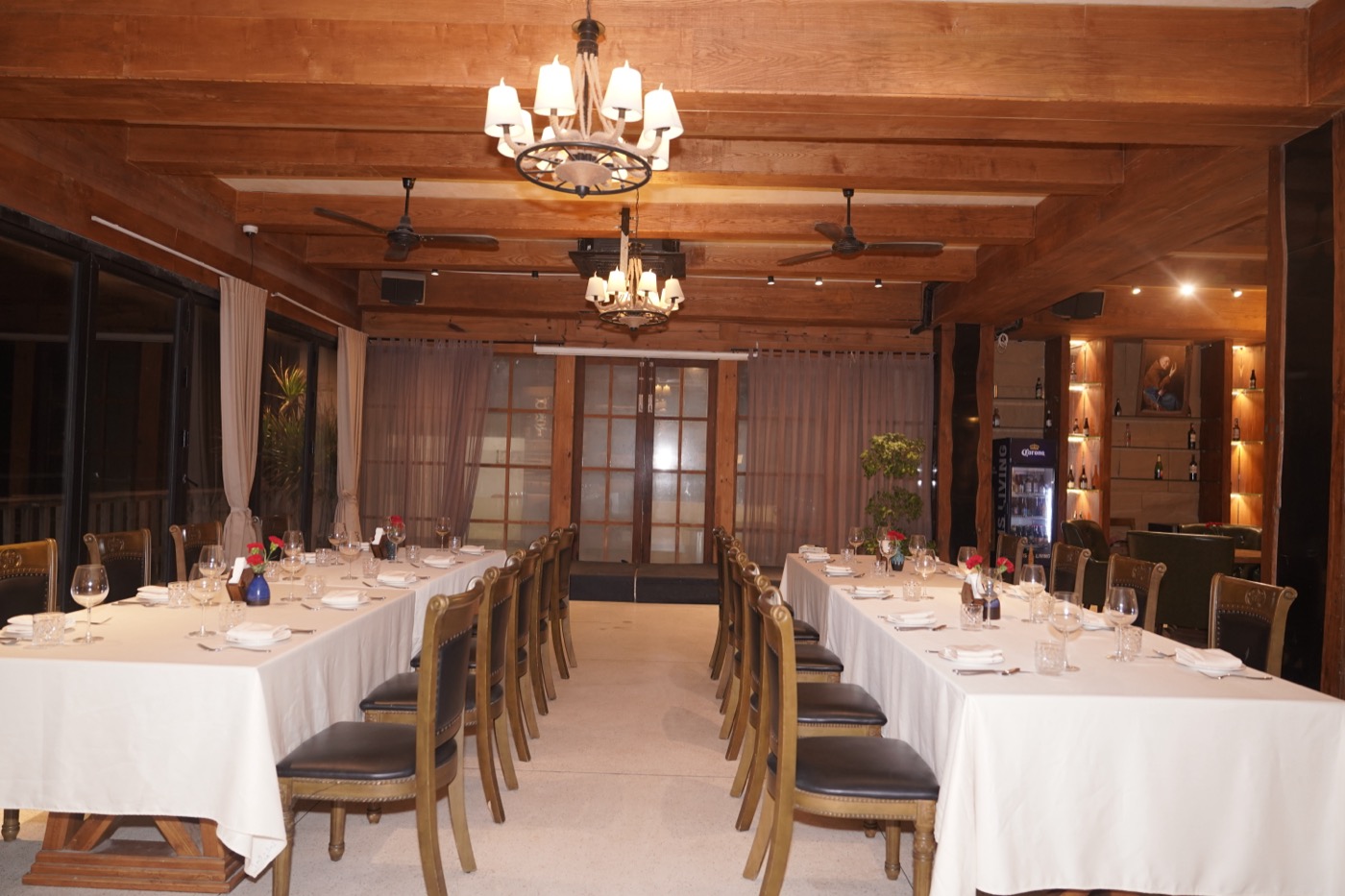 The table set before doors opened