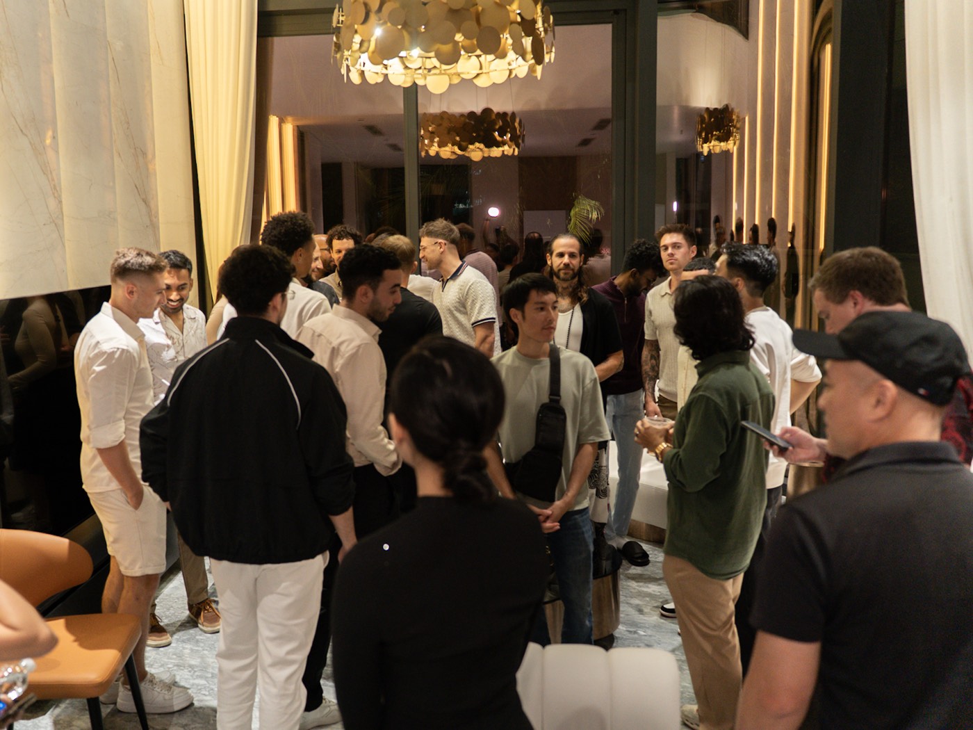 The villa filling up as guests arrive